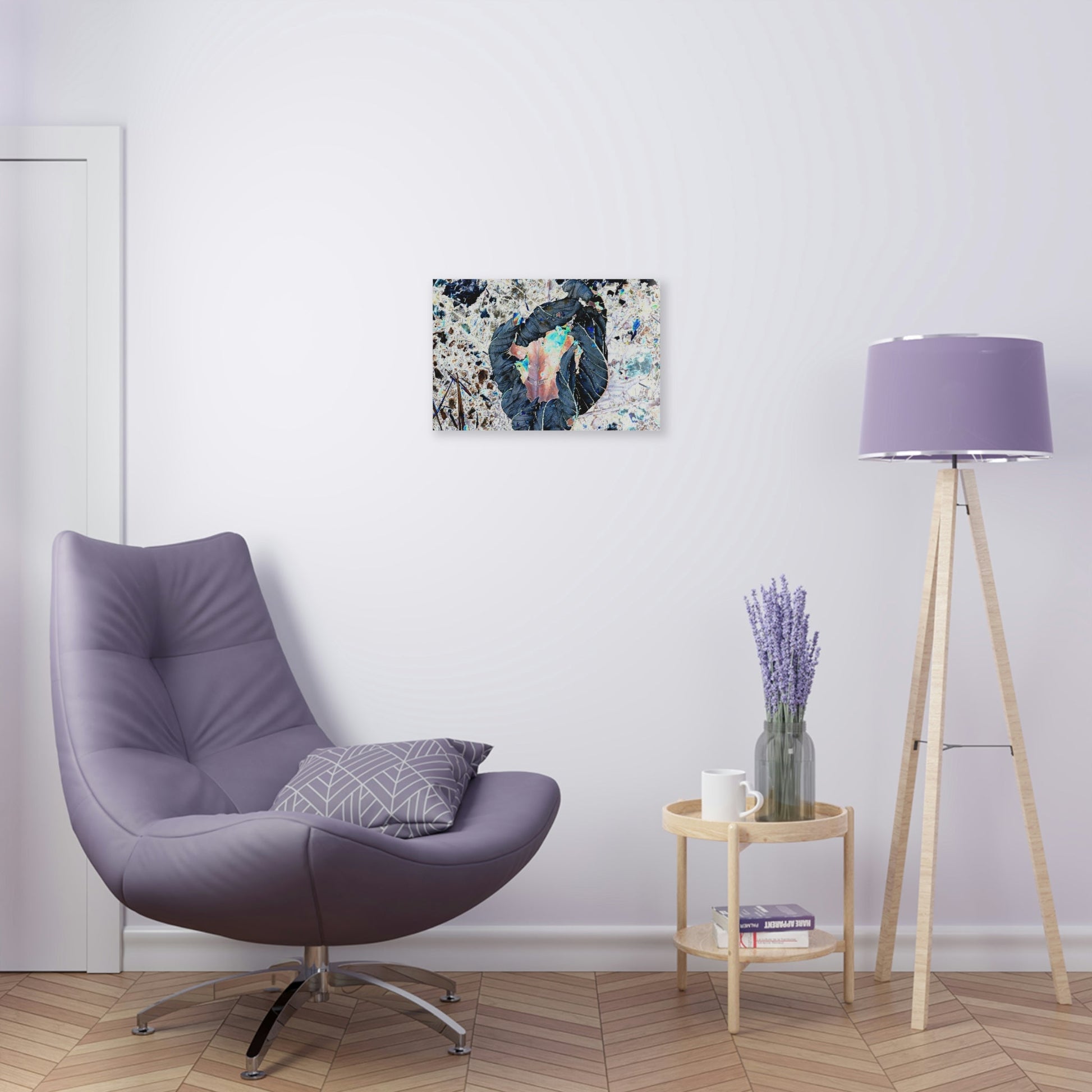 Acrylic Prints - US Made - Ideal for a Stunning Home/Office Decor Ideas - El Yunque - The white side of a Yagrumo tree leaf turns black via CCMM* - Green Forest Home