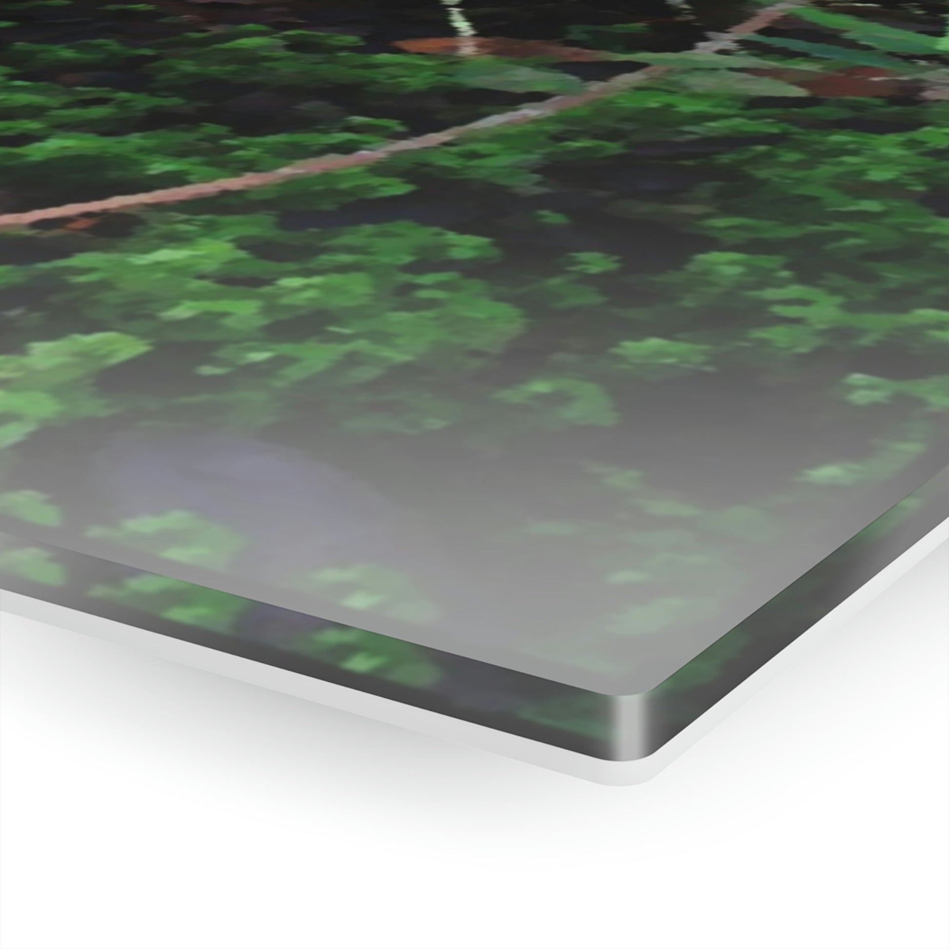 Acrylic Prints - US Made - Ideal for a Stunning Home/Office Decor Ideas - El Yunque - Tradewinds Trail Dance of Trees in Cloud Forest as Painting - CCMM* - Green Forest Home