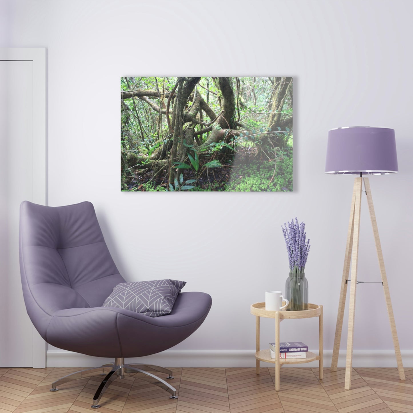 Acrylic Prints - US Made - Ideal for a Stunning Home/Office Decor Ideas - El Yunque - Tradewinds Trail Dance of Trees in Cloud Forest - CCMM* - Green Forest Home