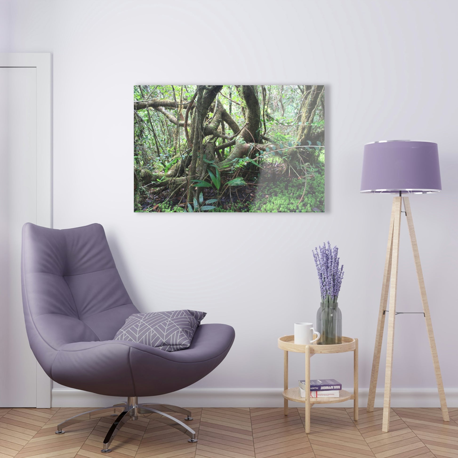 Acrylic Prints - US Made - Ideal for a Stunning Home/Office Decor Ideas - El Yunque - Tradewinds Trail Dance of Trees in Cloud Forest - CCMM* - Green Forest Home