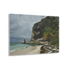 Acrylic Prints - US Made - Ideal for a Stunning Home/Office Decor Ideas - Inspirations from Nature - Mona island Edge of Pajaros Beach & Cave View - Green Forest Home