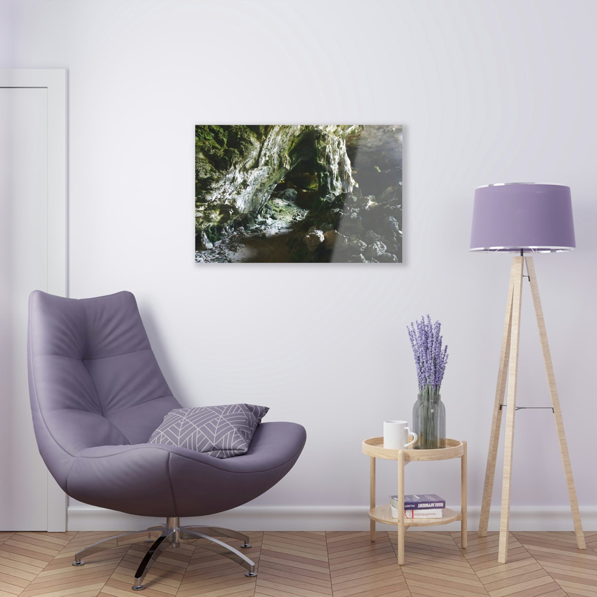 Acrylic Prints - US Made - Ideal for a Stunning Home/Office Decor Ideas - Inspirations from Nature - Remote Mona island & Caves - Puerto Rico - Green Forest Home