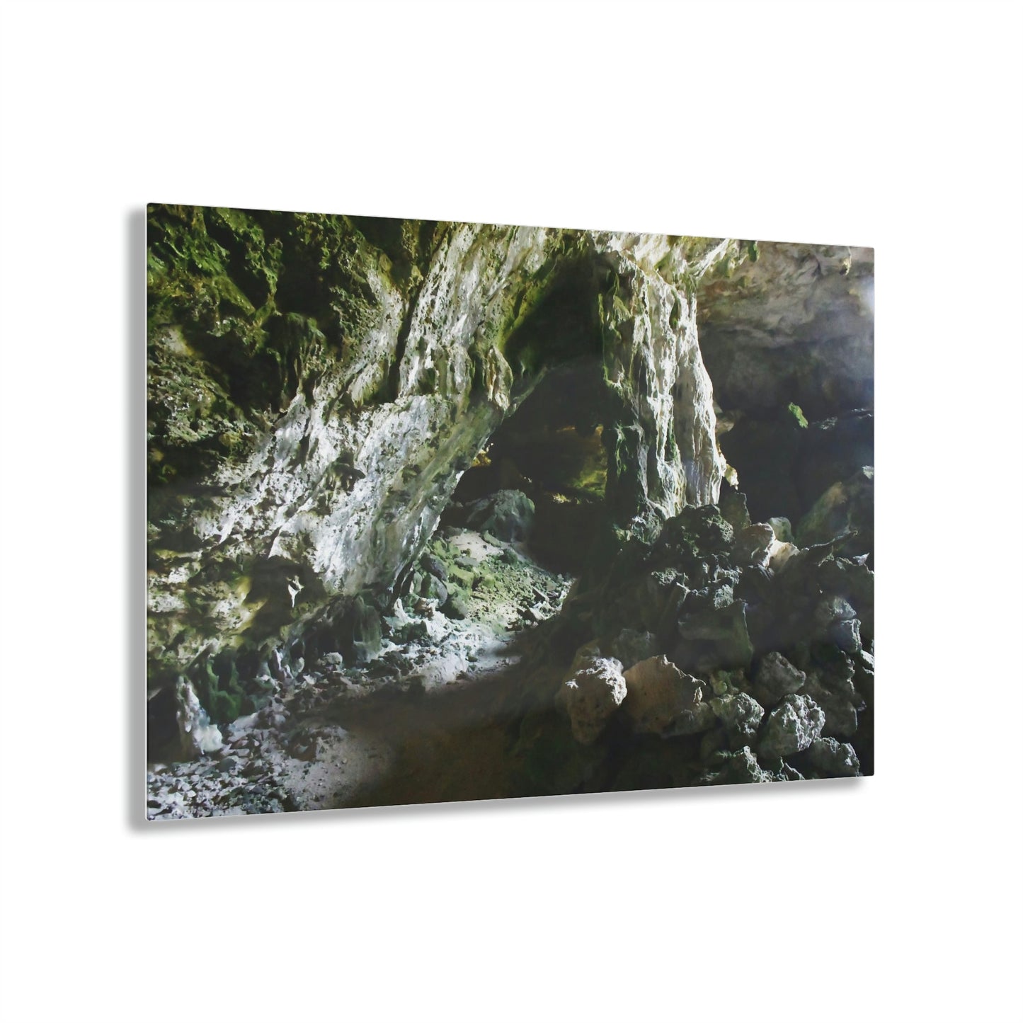 Acrylic Prints - US Made - Ideal for a Stunning Home/Office Decor Ideas - Inspirations from Nature - Remote Mona island & Caves - Puerto Rico - Green Forest Home