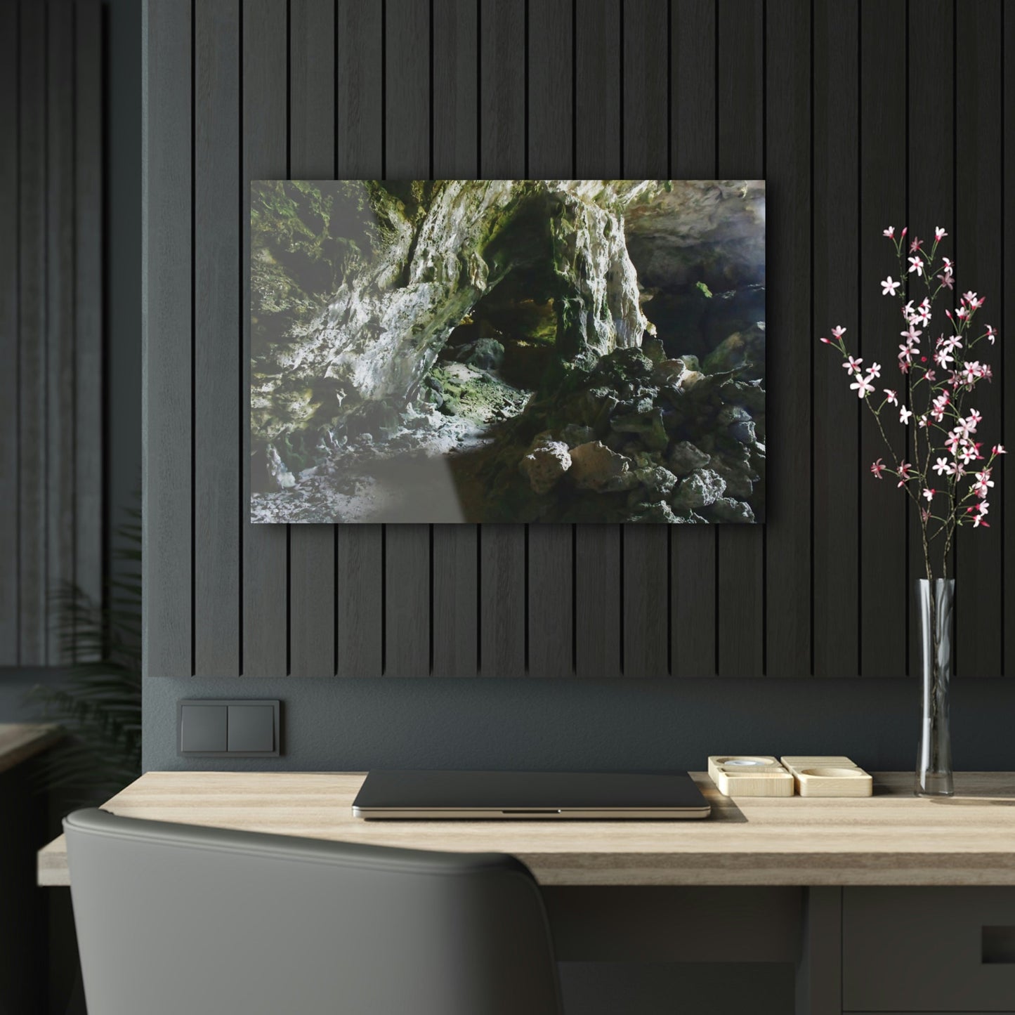Acrylic Prints - US Made - Ideal for a Stunning Home/Office Decor Ideas - Inspirations from Nature - Remote Mona island & Caves - Puerto Rico - Green Forest Home