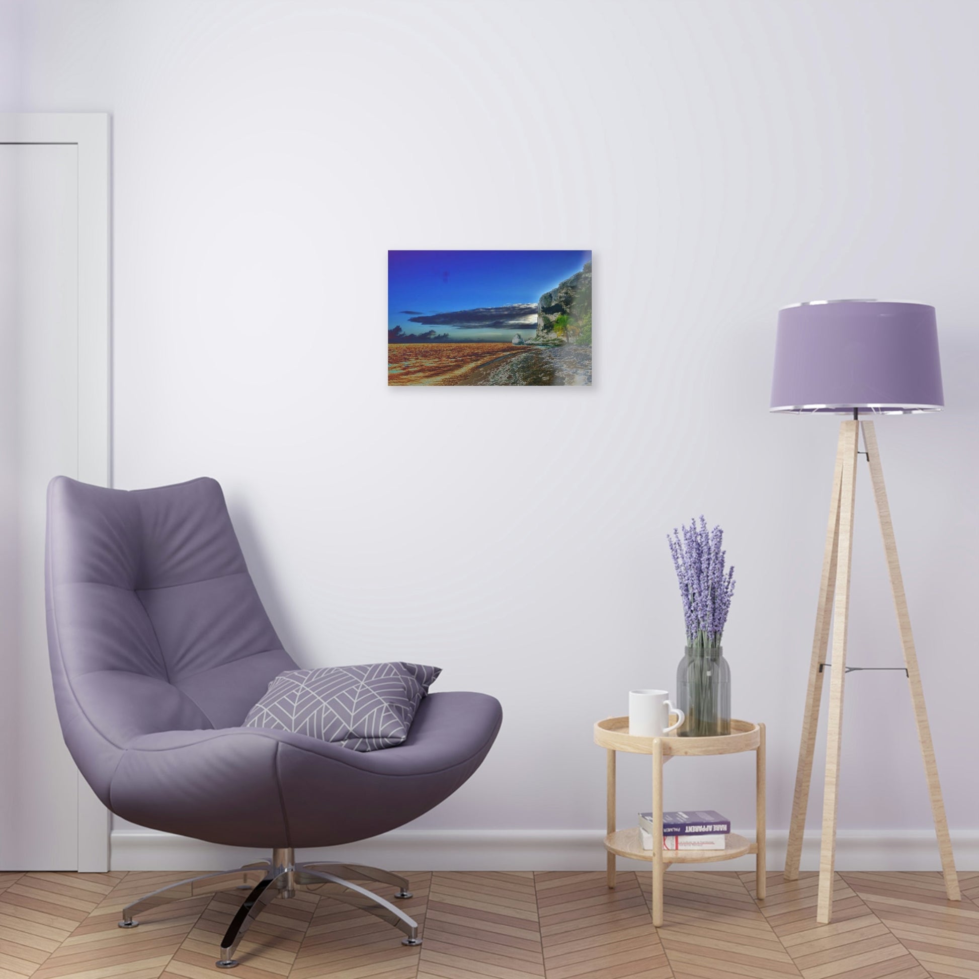 Acrylic Prints - US Made - Ideal for a Stunning Home/Office Decor Ideas - Inspirations from Nature - Remote Mona island - Edge of Pajaros Beach - CCMM* - Green Forest Home