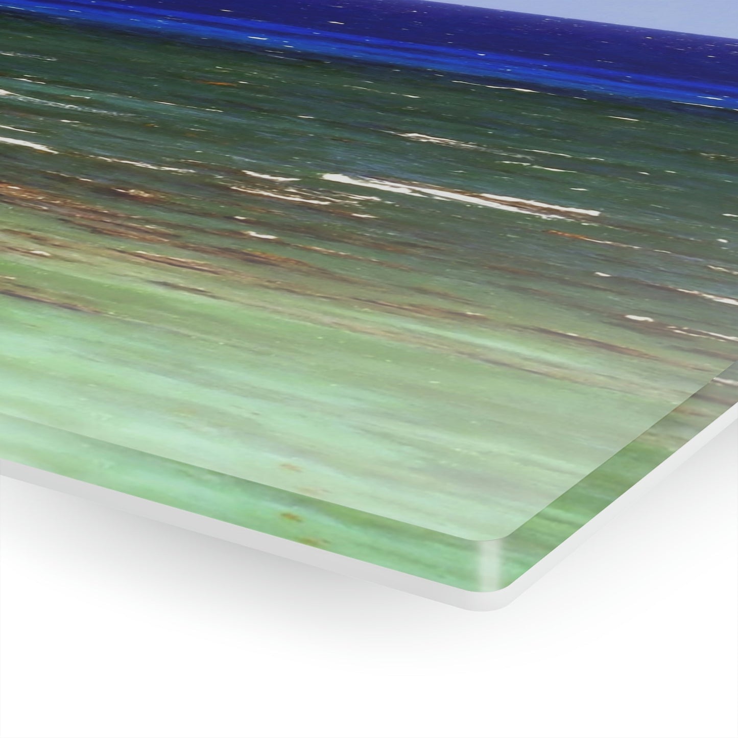 Acrylic Prints - US Made - Ideal for a Stunning Home/Office Decor Ideas - Inspirations from Nature - Remote Mona island Ocean Shades - Puerto Rico - Green Forest Home