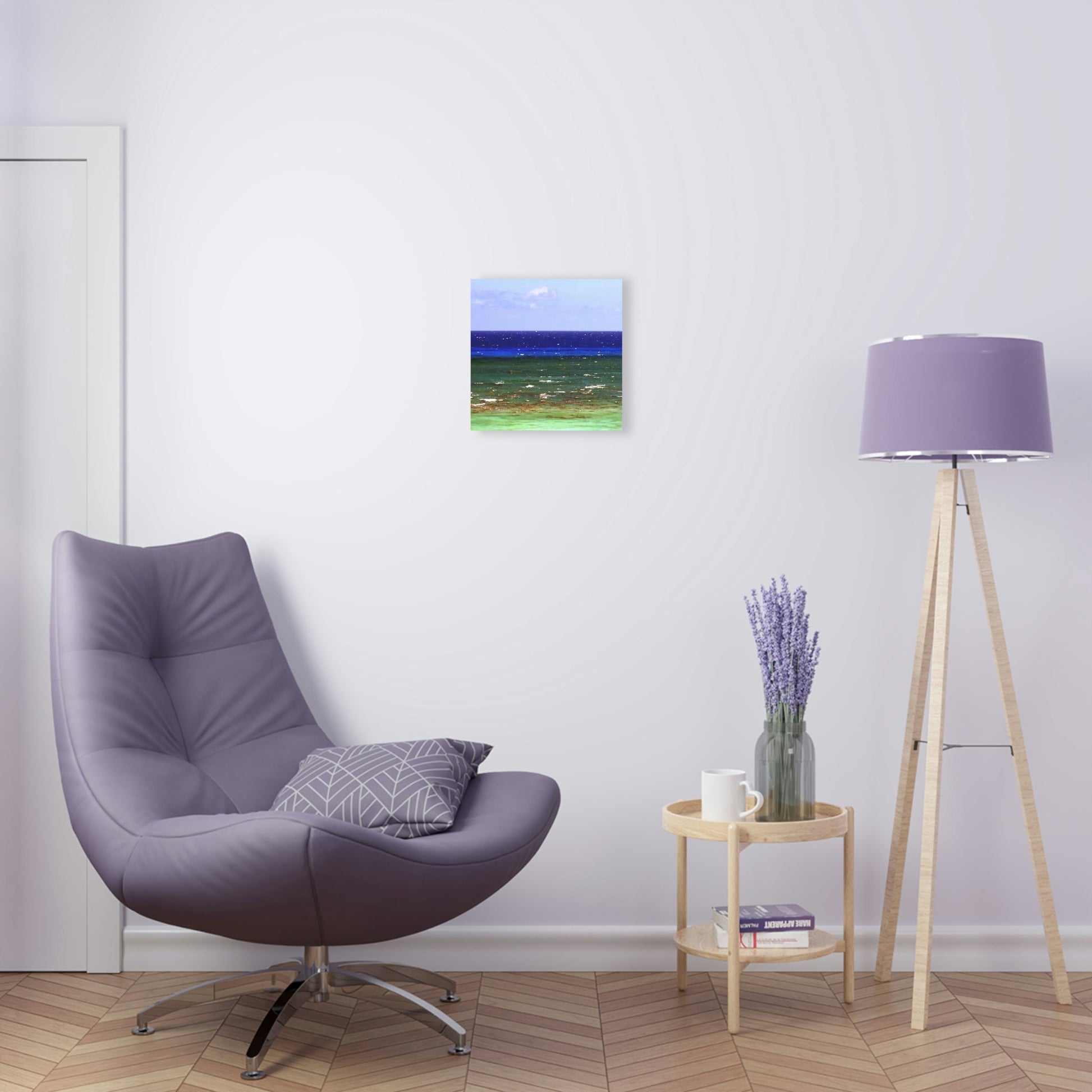 Acrylic Prints - US Made - Ideal for a Stunning Home/Office Decor Ideas - Inspirations from Nature - Remote Mona island Ocean Shades - Puerto Rico - Green Forest Home