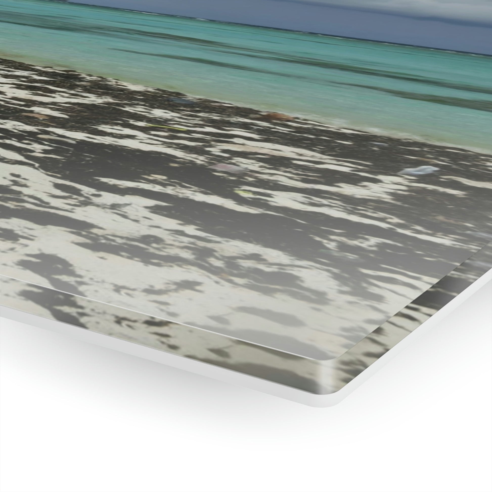 Acrylic Prints - US Made - Ideal for a Stunning Home/Office Decor Ideas - Inspirations from Nature - Remote Mona island - Pajaros Beach & Plateau - Green Forest Home