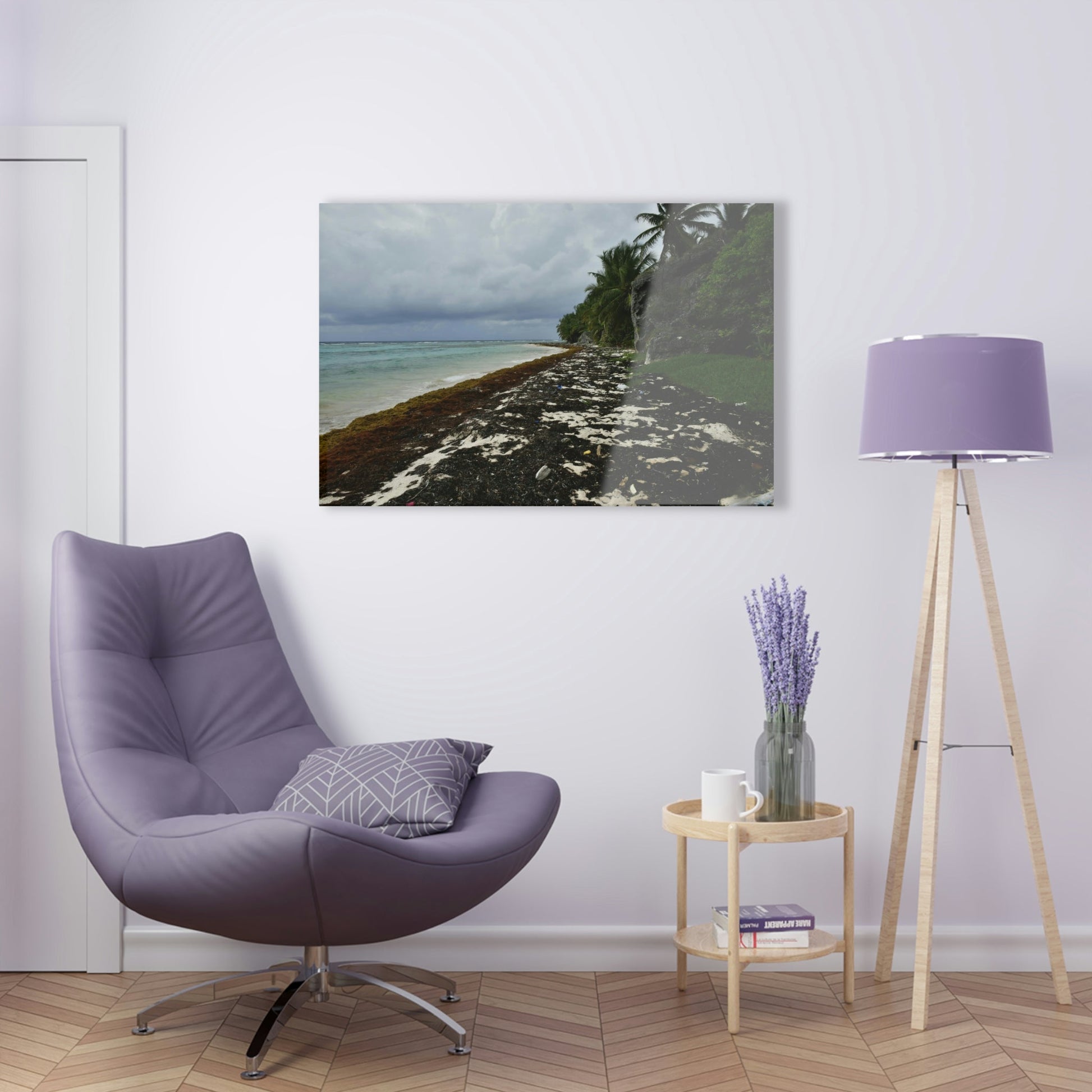 Acrylic Prints - US Made - Ideal for a Stunning Home/Office Decor Ideas - Inspirations from Nature - Remote Mona island - Rare Rainy Days - Green Forest Home