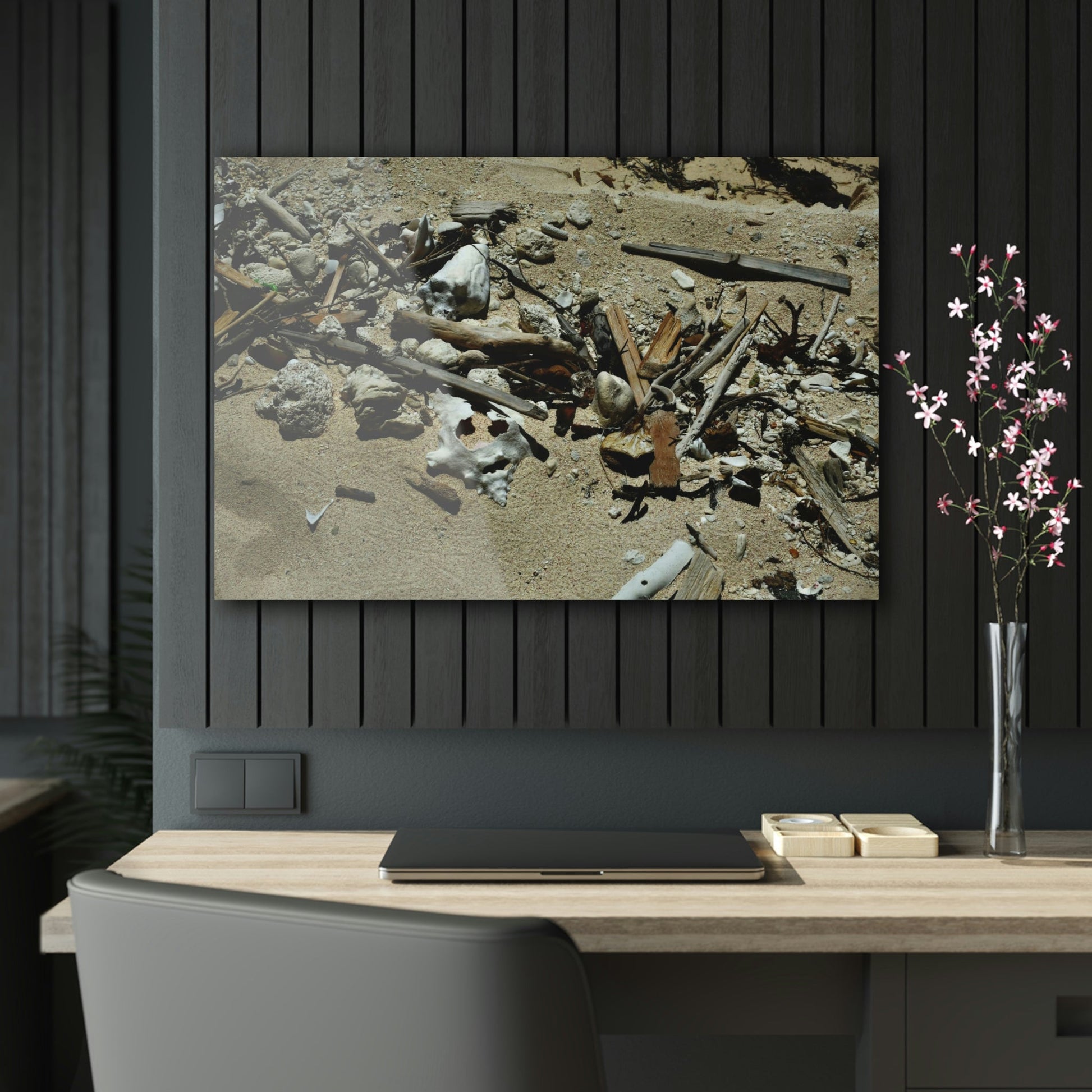 Acrylic Prints - US Made - Ideal for a Stunning Home/Office Decor Ideas - Inspirations from Nature - Remote Mona island - What the Tide Brings - Green Forest Home