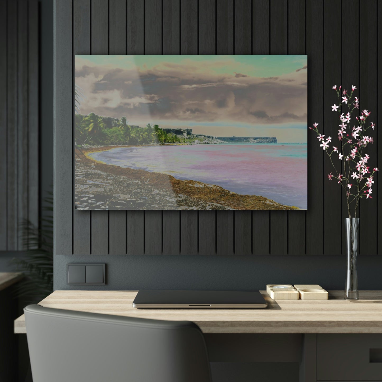 Acrylic Prints - US Made - Ideal for a Stunning Home/Office Decor Ideas - Remote Mona island - Broad view of Plateau & Algage - CCMM* - Green Forest Home
