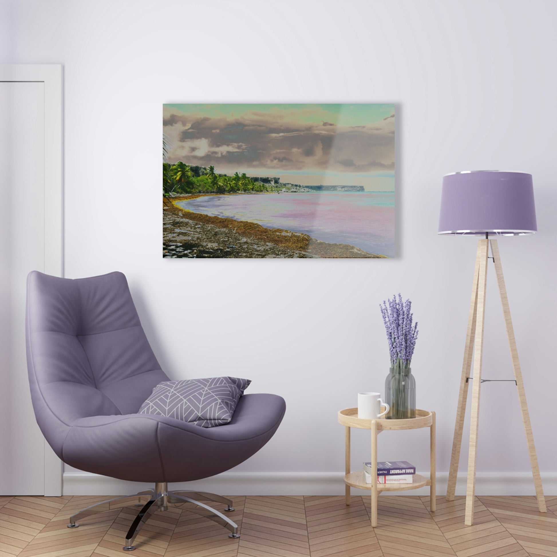 Acrylic Prints - US Made - Ideal for a Stunning Home/Office Decor Ideas - Remote Mona island - Broad view of Plateau & Algage - CCMM* - Green Forest Home