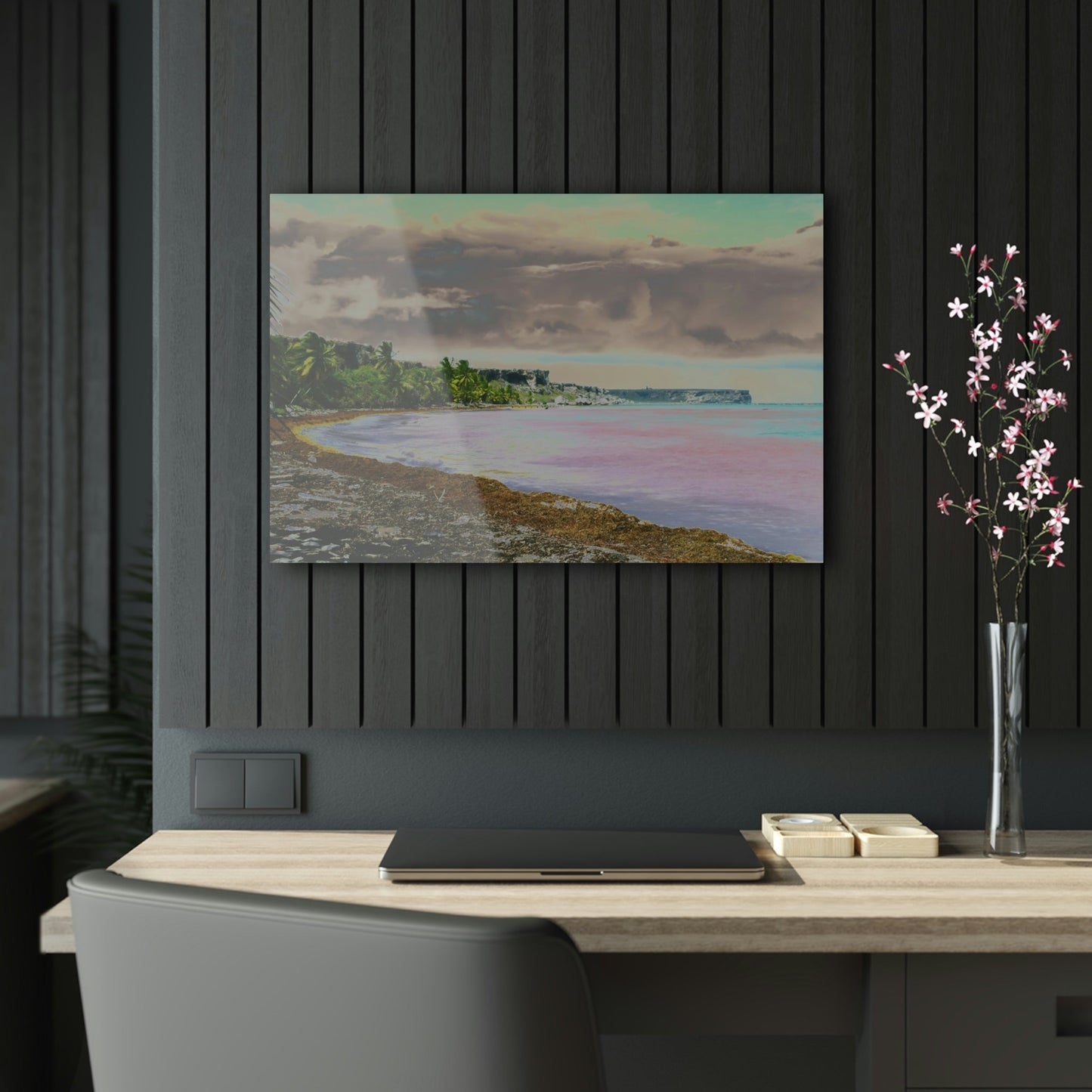 Acrylic Prints - US Made - Ideal for a Stunning Home/Office Decor Ideas - Remote Mona island - Broad view of Plateau & Algage - CCMM* - Green Forest Home