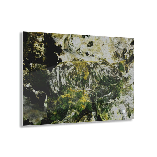 Acrylic Prints - US Made - Ideal for a Stunning Home/Office Decor Ideas - Remote Mona island - Caves Colorful Interiors - CCMM* - Green Forest Home