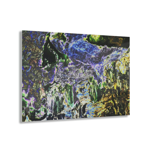 Acrylic Prints - US Made - Ideal for a Stunning Home/Office Decor Ideas - Remote Mona island - Caves Colorful Interiors - CCMM* - Green Forest Home