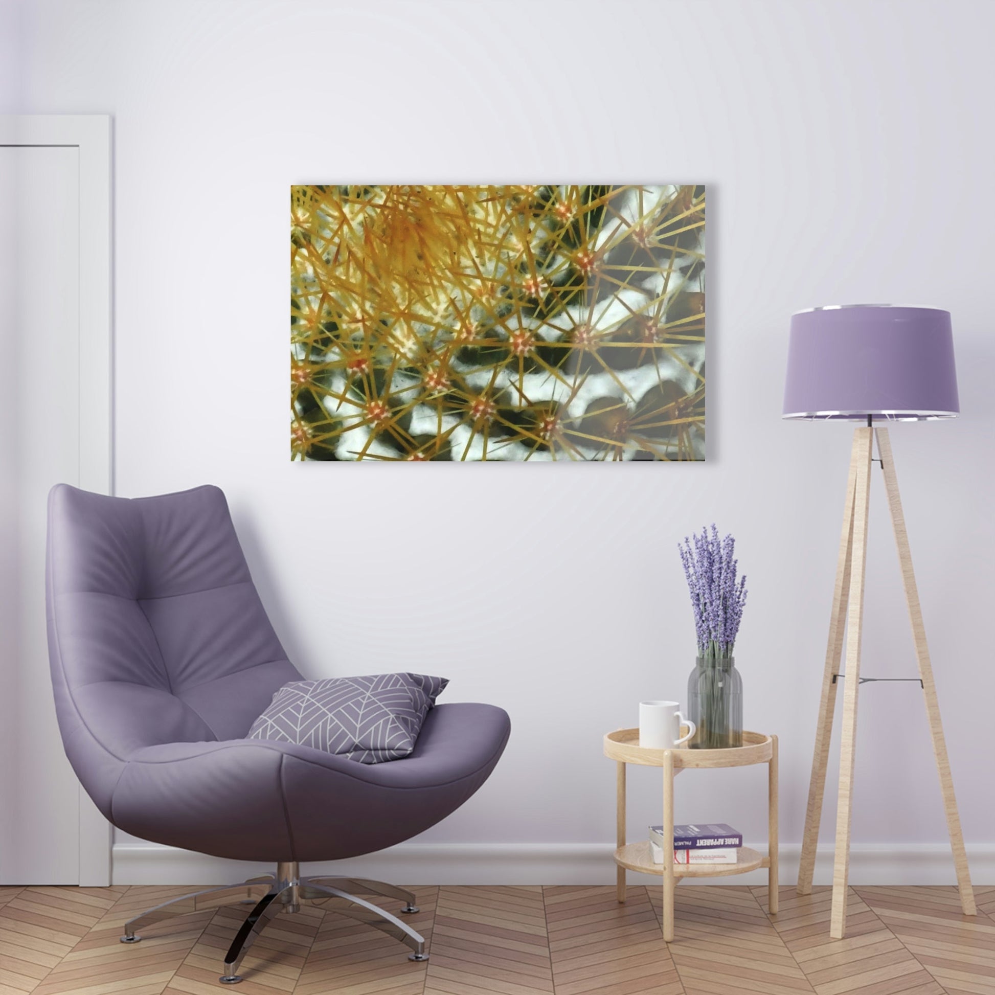 Acrylic Prints - US Made - Ideal for a Stunning Home/Office Decor Ideas - Remote Mona island - Closeup of Monas Cactus in the Plateau - CCMM* - Green Forest Home
