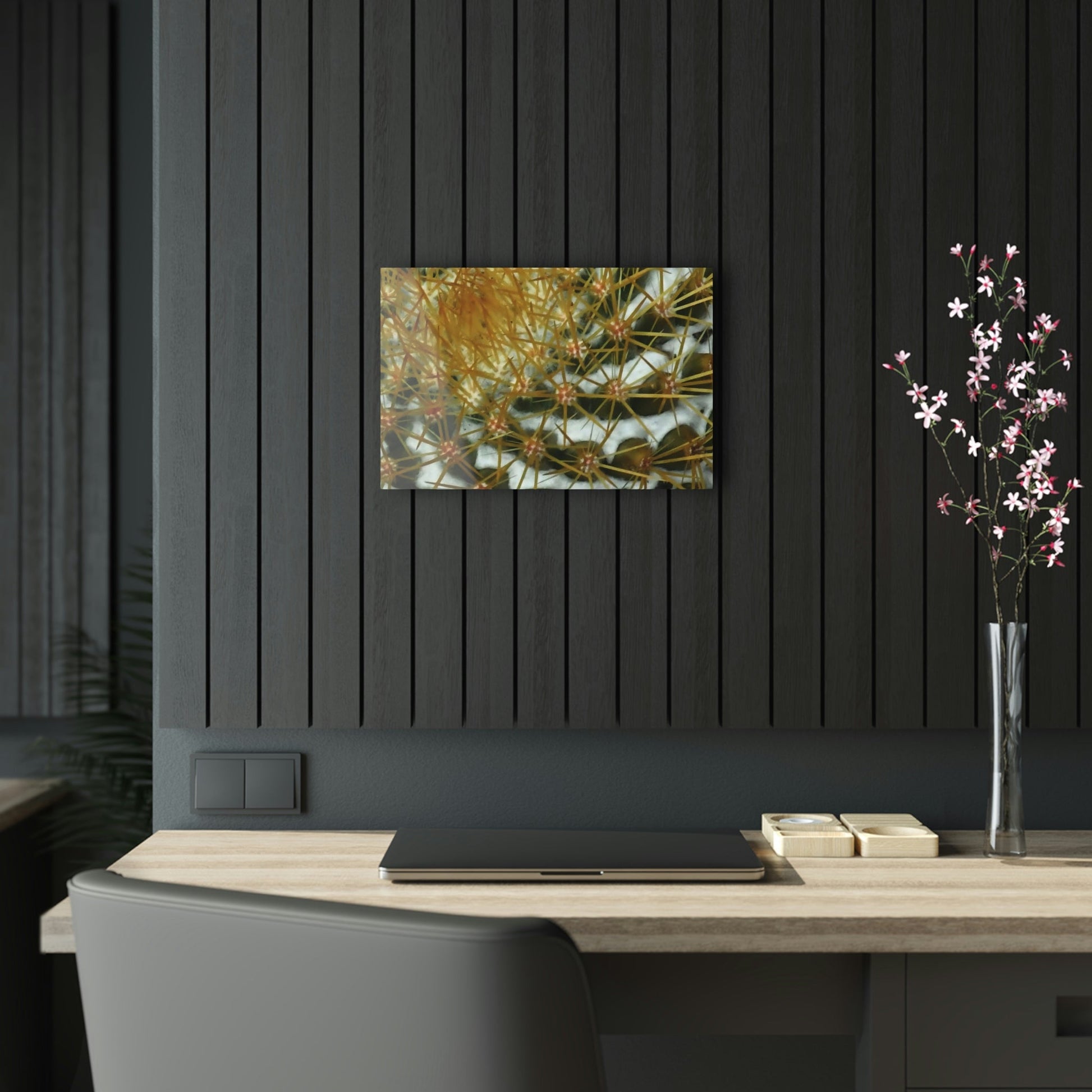 Acrylic Prints - US Made - Ideal for a Stunning Home/Office Decor Ideas - Remote Mona island - Closeup of Monas Cactus in the Plateau - CCMM* - Green Forest Home
