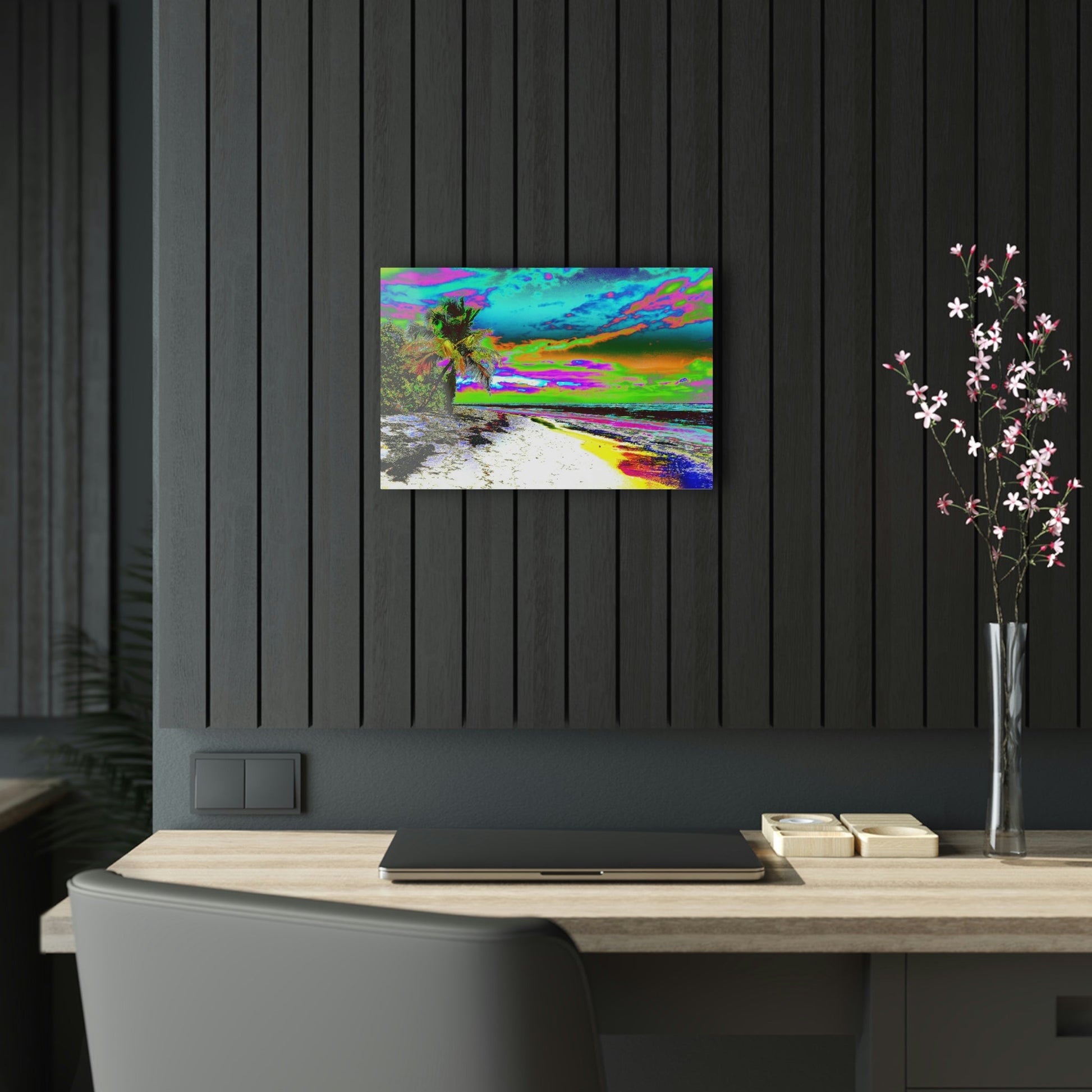 Acrylic Prints - US Made - Ideal for a Stunning Home/Office Decor Ideas - Remote Mona island - Corner on Pajaros Beach - CCMM* - Green Forest Home
