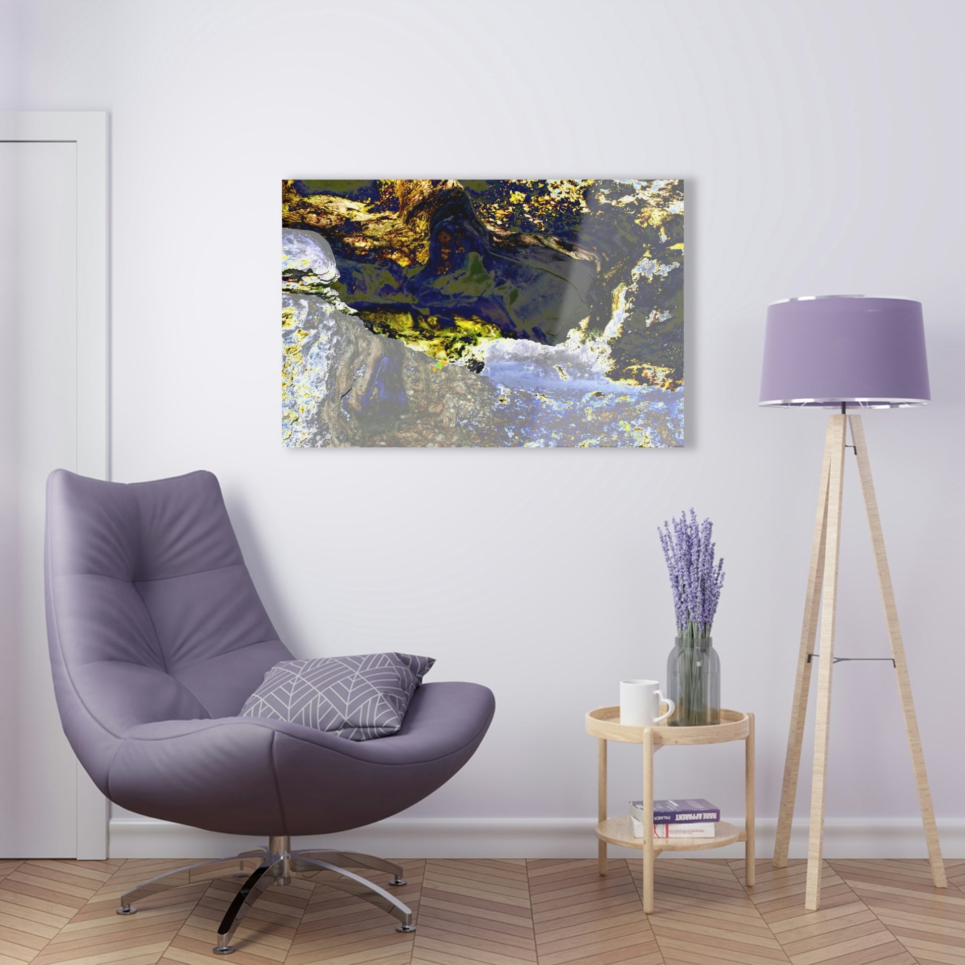 Acrylic Prints - US Made - Ideal for a Stunning Home/Office Decor Ideas - Remote Mona island - Entrace to a Cave near Pajaros - CCMM* - Green Forest Home