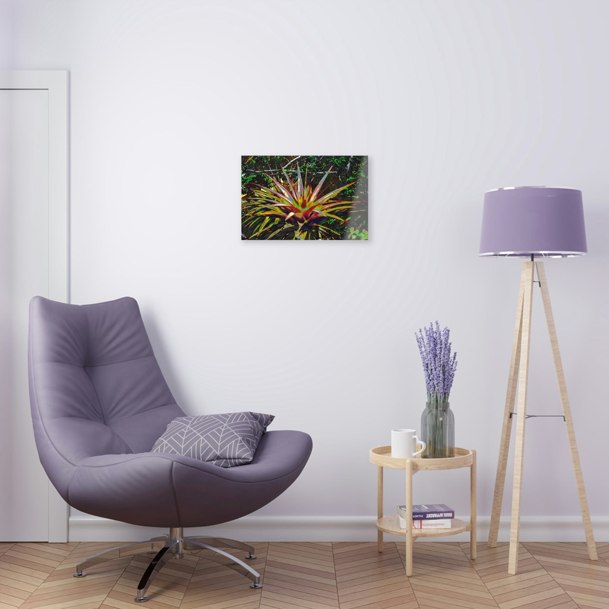 Acrylic Prints - US Made - Ideal for a Stunning Home/Office Decor Ideas - Remote Mona island - Monas Desert Bromeliads - CCMM* - Green Forest Home