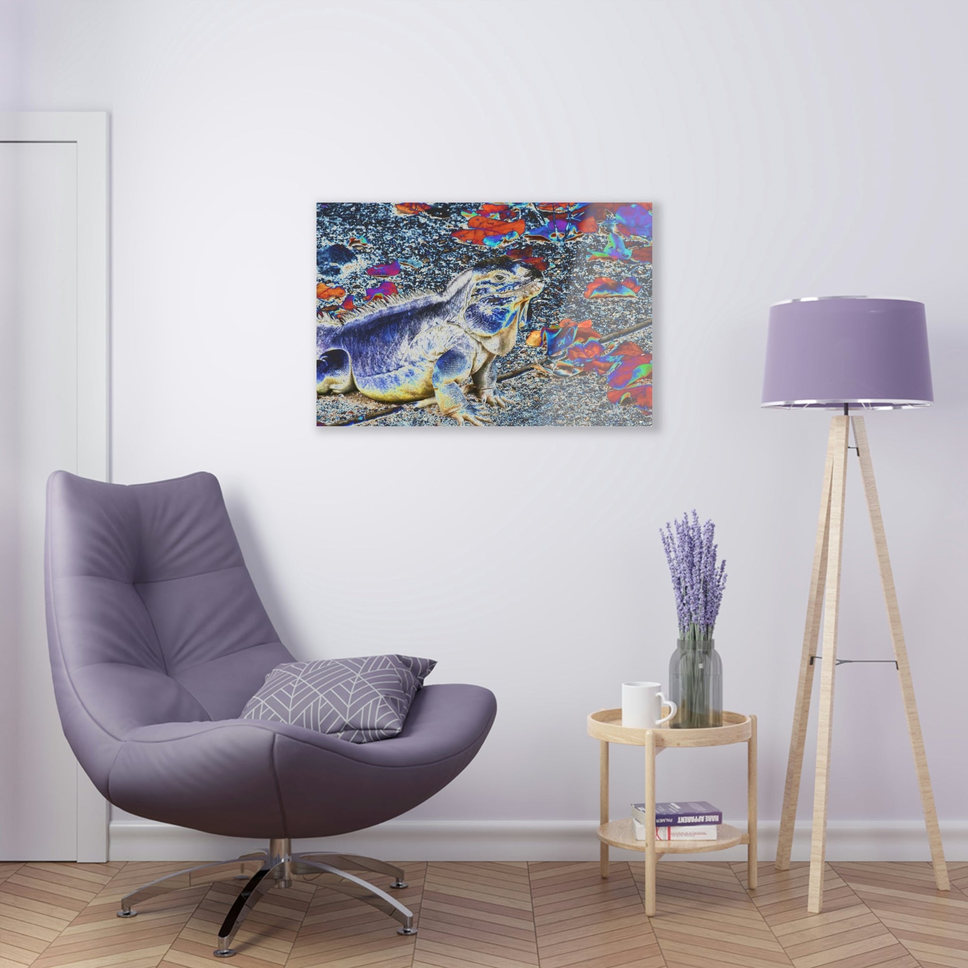 Acrylic Prints - US Made - Ideal for a Stunning Home/Office Decor Ideas - Remote Mona island - Native Mona Iguana - CCMM* - Green Forest Home