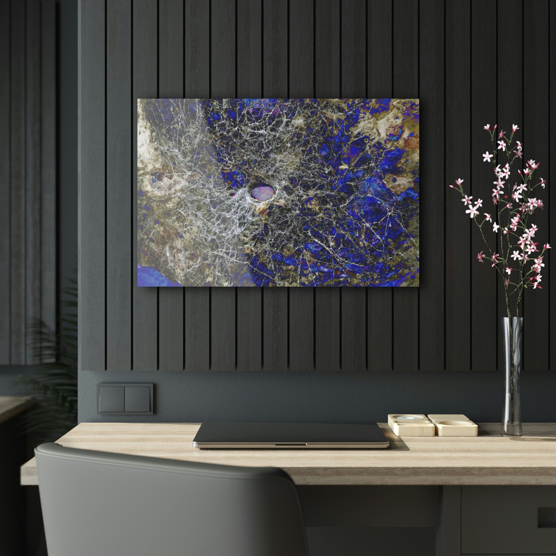 Acrylic Prints - US Made - Ideal for a Stunning Home/Office Decor Ideas - Remote Mona island - Outer cave walls with hole and spider web - CCMM* - Green Forest Home