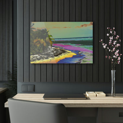 Acrylic Prints - US Made - Ideal for a Stunning Home/Office Decor Ideas - Remote Mona island - Pajaros beach Corner - CCMM* - Green Forest Home