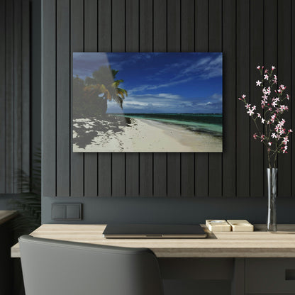 Acrylic Prints - US Made - Ideal for a Stunning Home/Office Decor Ideas - Remote Mona island - Pajaros Beach in all its Splendor - CCMM* - Green Forest Home