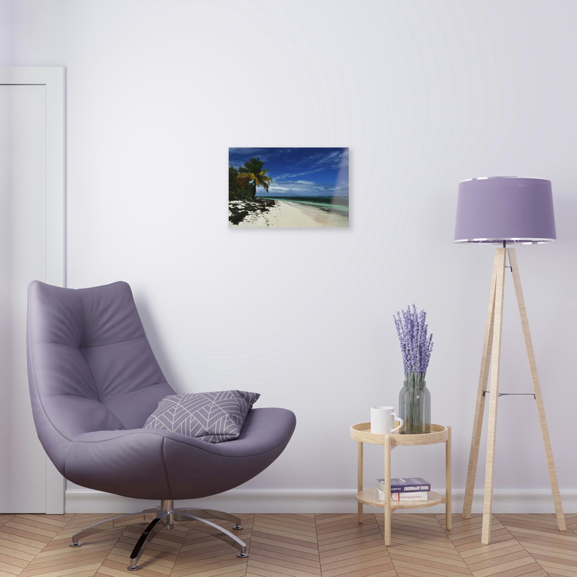 Acrylic Prints - US Made - Ideal for a Stunning Home/Office Decor Ideas - Remote Mona island - Pajaros Beach in all its Splendor - CCMM* - Green Forest Home