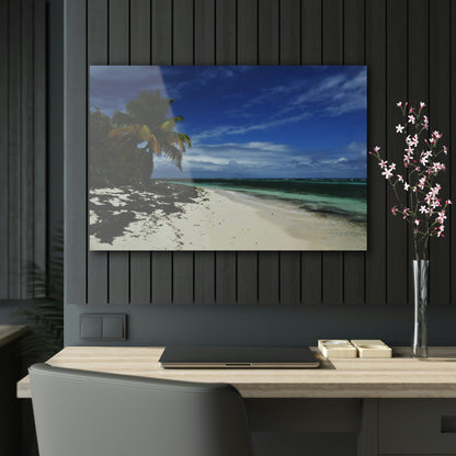Acrylic Prints - US Made - Ideal for a Stunning Home/Office Decor Ideas - Remote Mona island - Pajaros Beach in all its Splendor - CCMM* - Green Forest Home