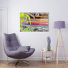 Acrylic Prints - US Made - Ideal for a Stunning Home/Office Decor Ideas - Remote Mona island - Plateau and Vivid Ocean from Beach - CCMM* - Green Forest Home