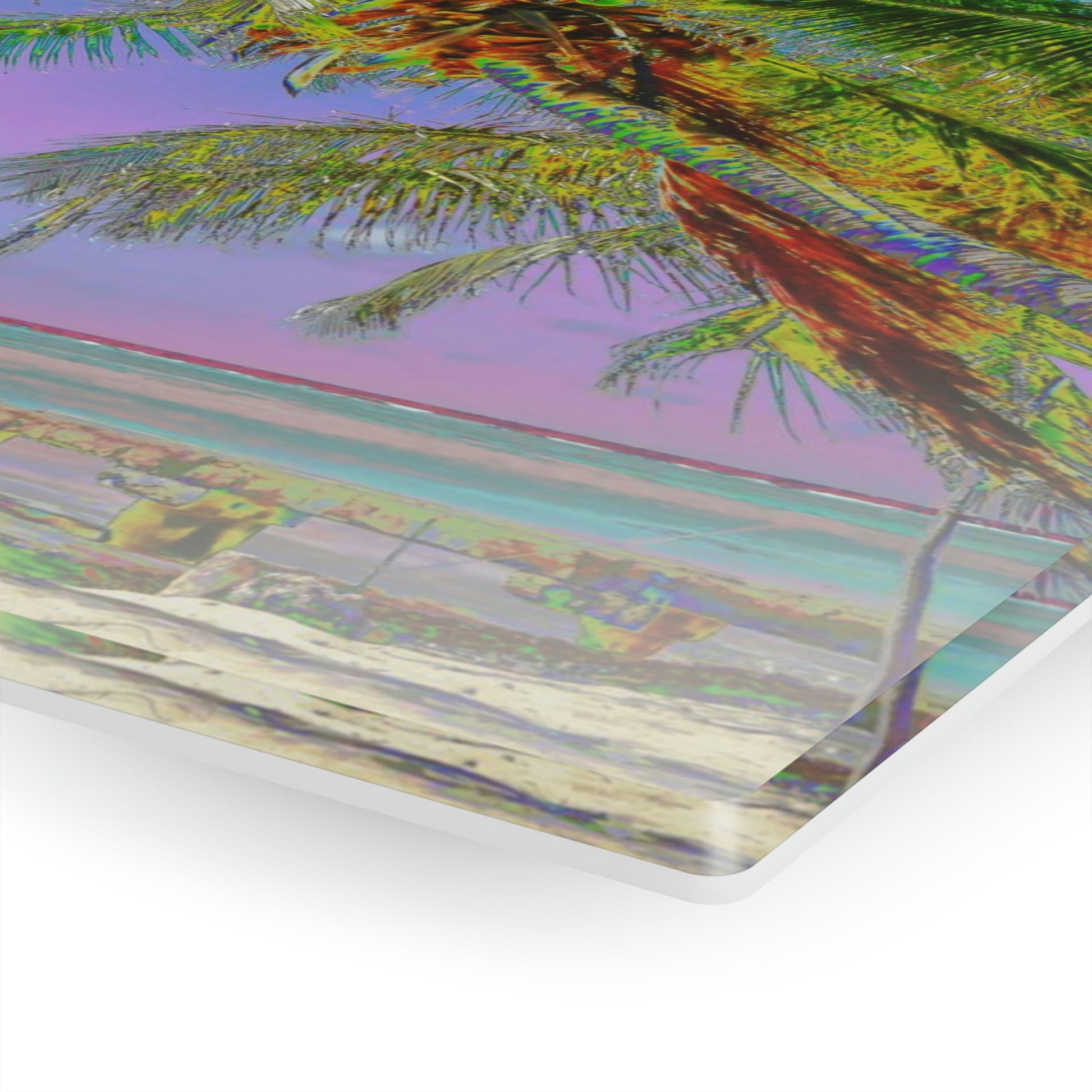 Acrylic Prints - US Made - Ideal for a Stunning Home/Office Decor Ideas - Remote Mona island - Playa Pajaros Pier and Boat - CCMM* - Green Forest Home