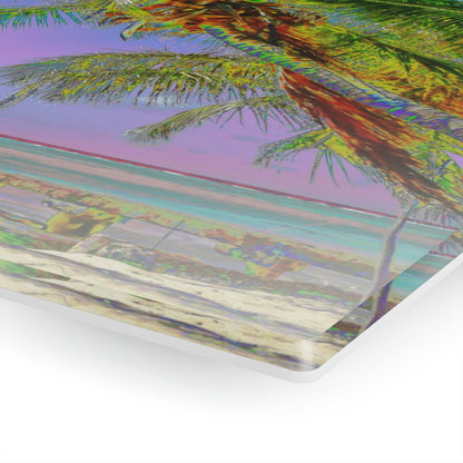 Acrylic Prints - US Made - Ideal for a Stunning Home/Office Decor Ideas - Remote Mona island - Playa Pajaros Pier and Boat - CCMM* - Green Forest Home