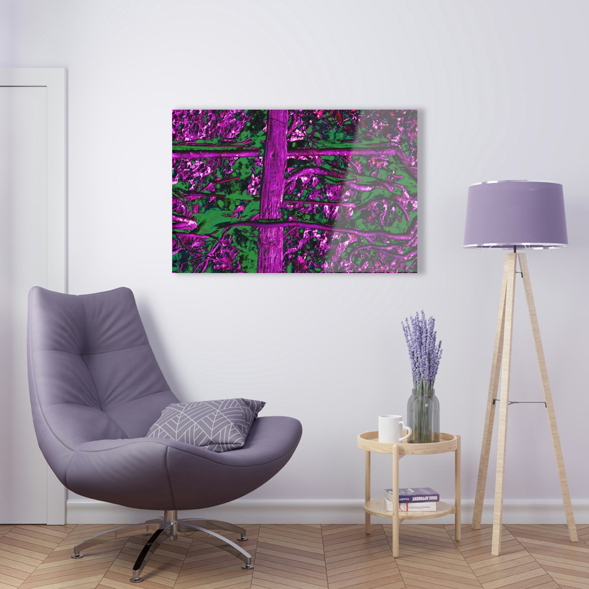 Acrylic Prints - US Made - Ideal for a Stunning Home/Office Decor Ideas - Remote Mona island - Roots grow on flat boulder - CCMM* - Green Forest Home
