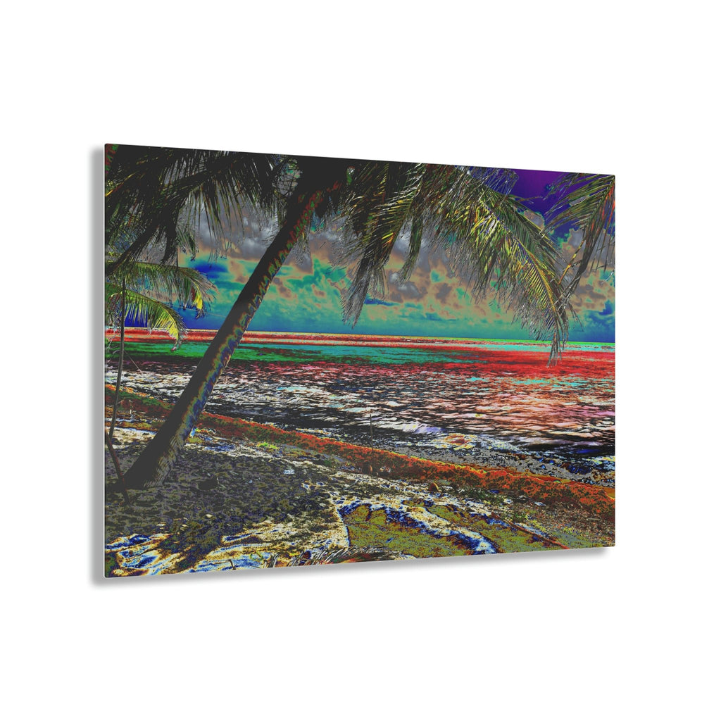Acrylic Prints - US Made - Ideal for a Stunning Home/Office Decor Ideas - Remote Mona island - View from Playa Pajaros - CCMM* - Green Forest Home