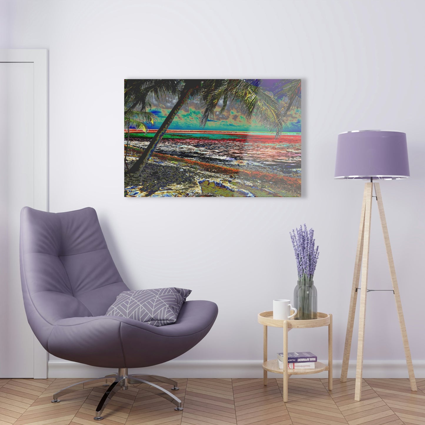 Acrylic Prints - US Made - Ideal for a Stunning Home/Office Decor Ideas - Remote Mona island - View from Playa Pajaros - CCMM* - Green Forest Home
