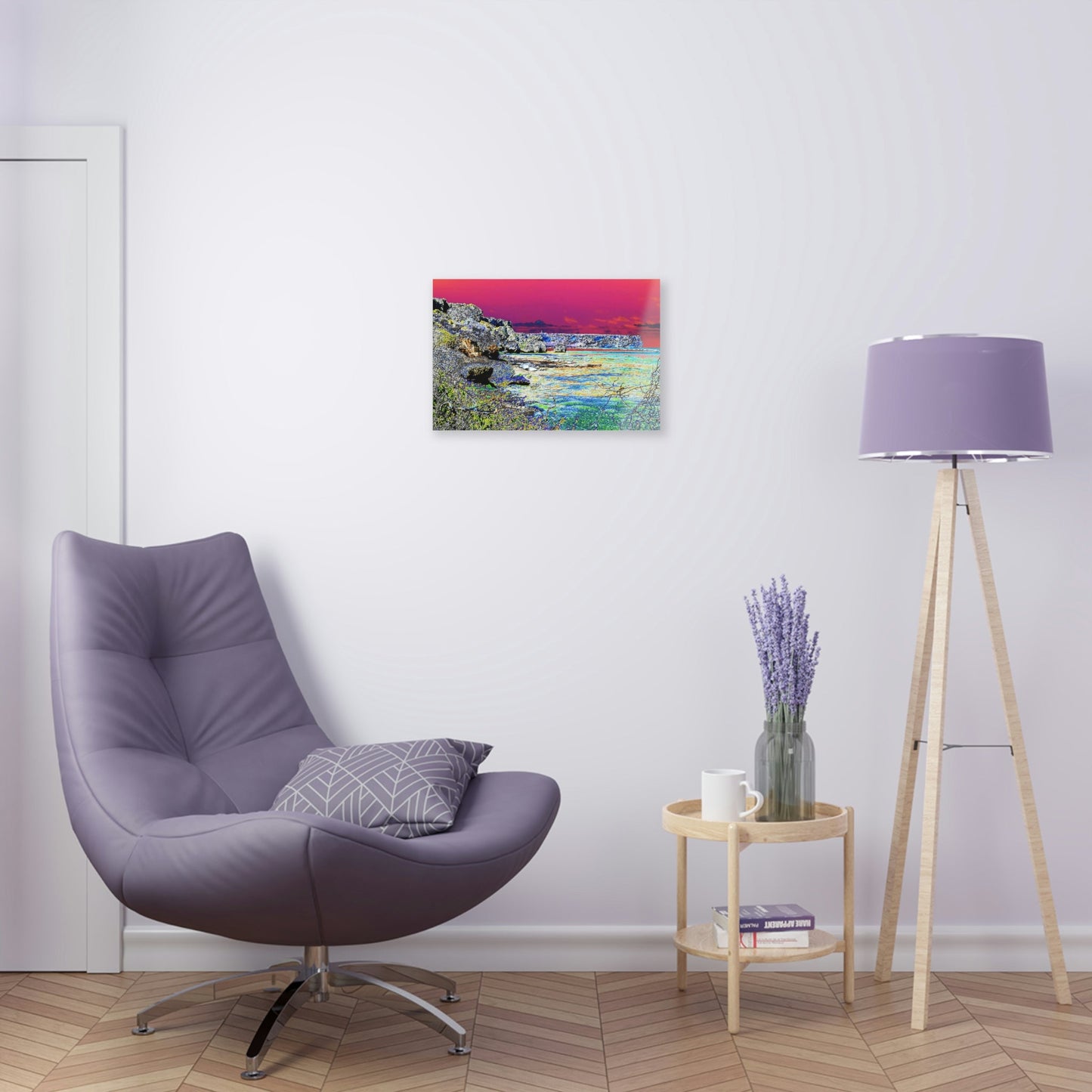 Acrylic Prints - US Made - Ideal for a Stunning Home/Office Decor Ideas - Remote Mona island - View of beach & Monas Plateau - CCMM* - Green Forest Home