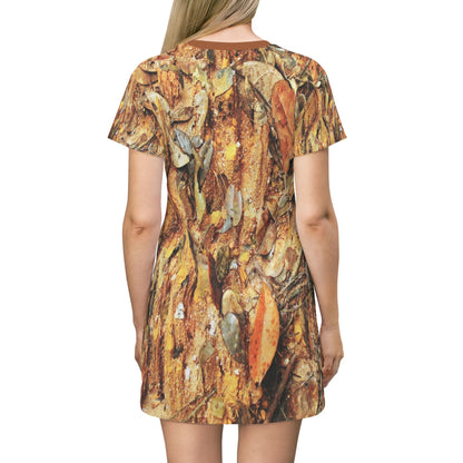 AOP T-shirt Dress - Huge Landslide in Holy spirit river explorations - El Yunque PR - Green Forest Home