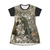 AOP T-shirt Dress - The native Mona Island Iguana near Pajaros beach - Mona Puerto Rico - Green Forest Home