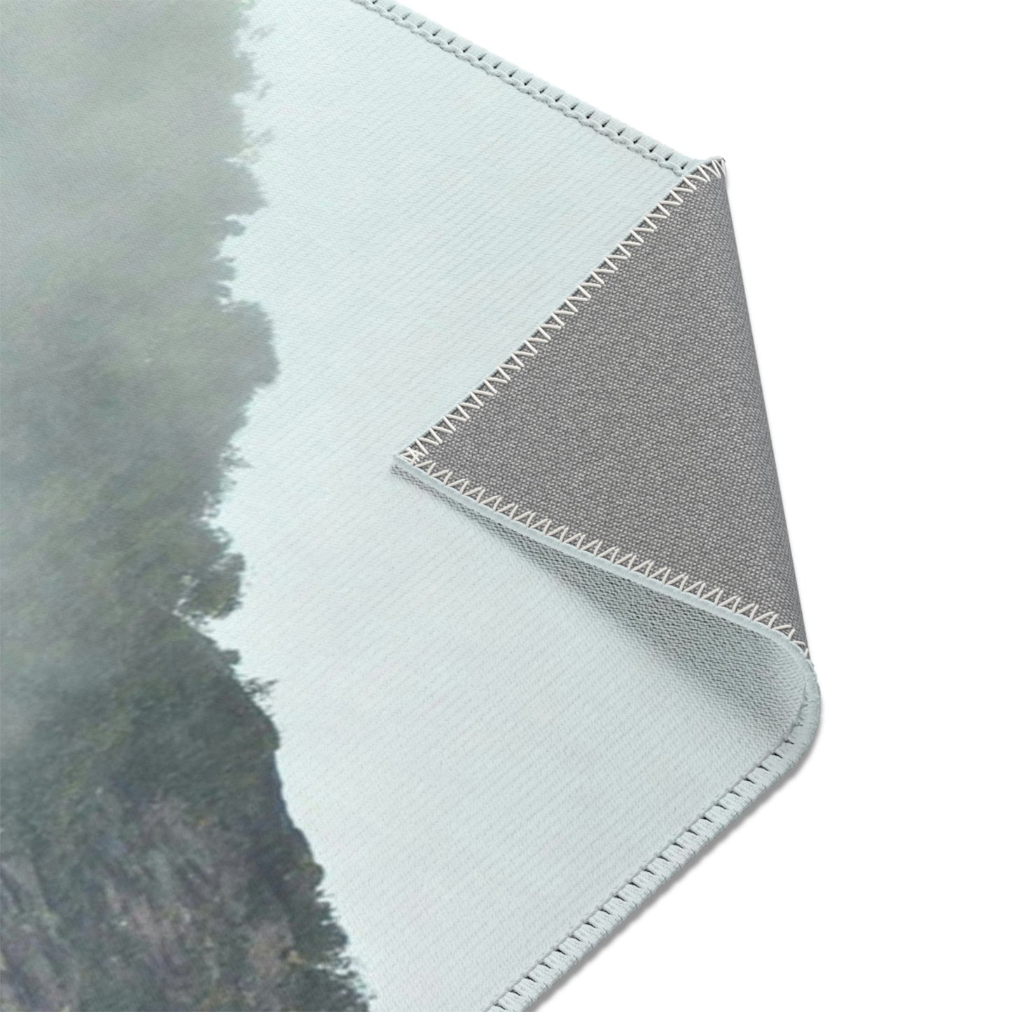 Area Rugs - Awesome view of Yokahu tower after storm - El Yunque rainforest PR - Green Forest Home