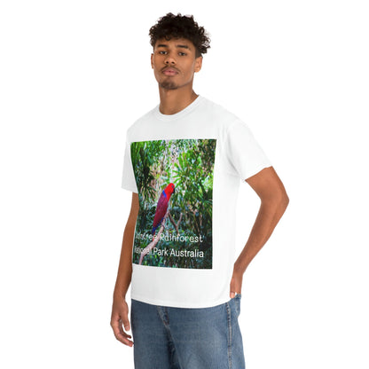 AU-PRINT UNISEX GILDAN 5000 - Heavy Cotton Tee - DAINTREE RAINFOREST National Park - Australia - Printed in AU by The Print Bar - Green Forest Home