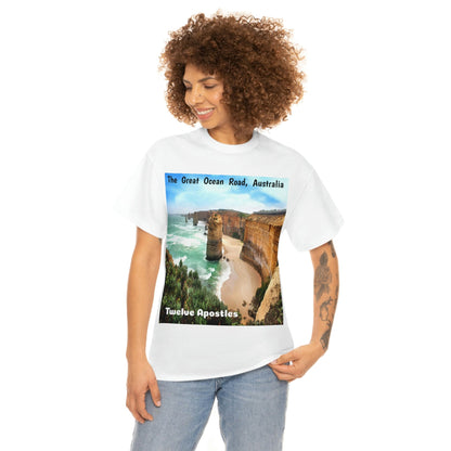 AU-PRINT UNISEX GILDAN 5000 - Heavy Cotton Tee - DAINTREE RAINFOREST National Park - Australia - Printed in AU by The Print Bar - Green Forest Home
