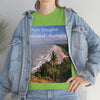 AU-PRINT UNISEX GILDAN 5000 - Heavy Cotton Tee - Douglas Port 4-mile Beach - Australia - Printed in AU by The Print Bar - Green Forest Home