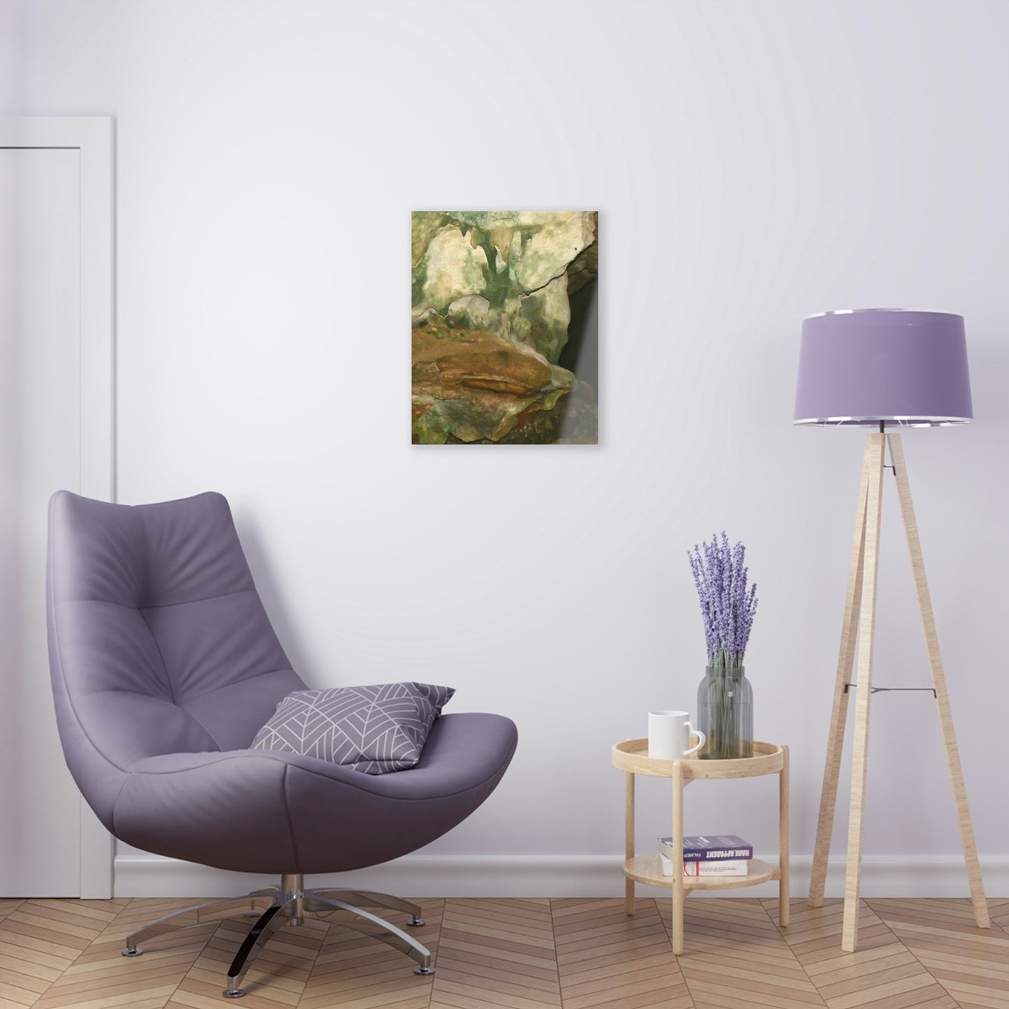 AWESOME Acrylic Prints - Stunning Pristine & Remote Mona island Puerto Rico - Cave entrace formations - limestone and algae shades - Green Forest Home