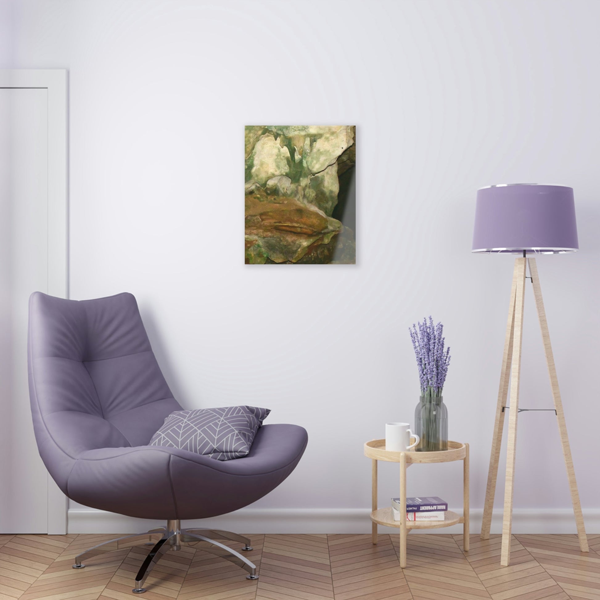 AWESOME Acrylic Prints - Stunning Pristine & Remote Mona island Puerto Rico - Cave entrace formations - limestone and algae shades - Green Forest Home