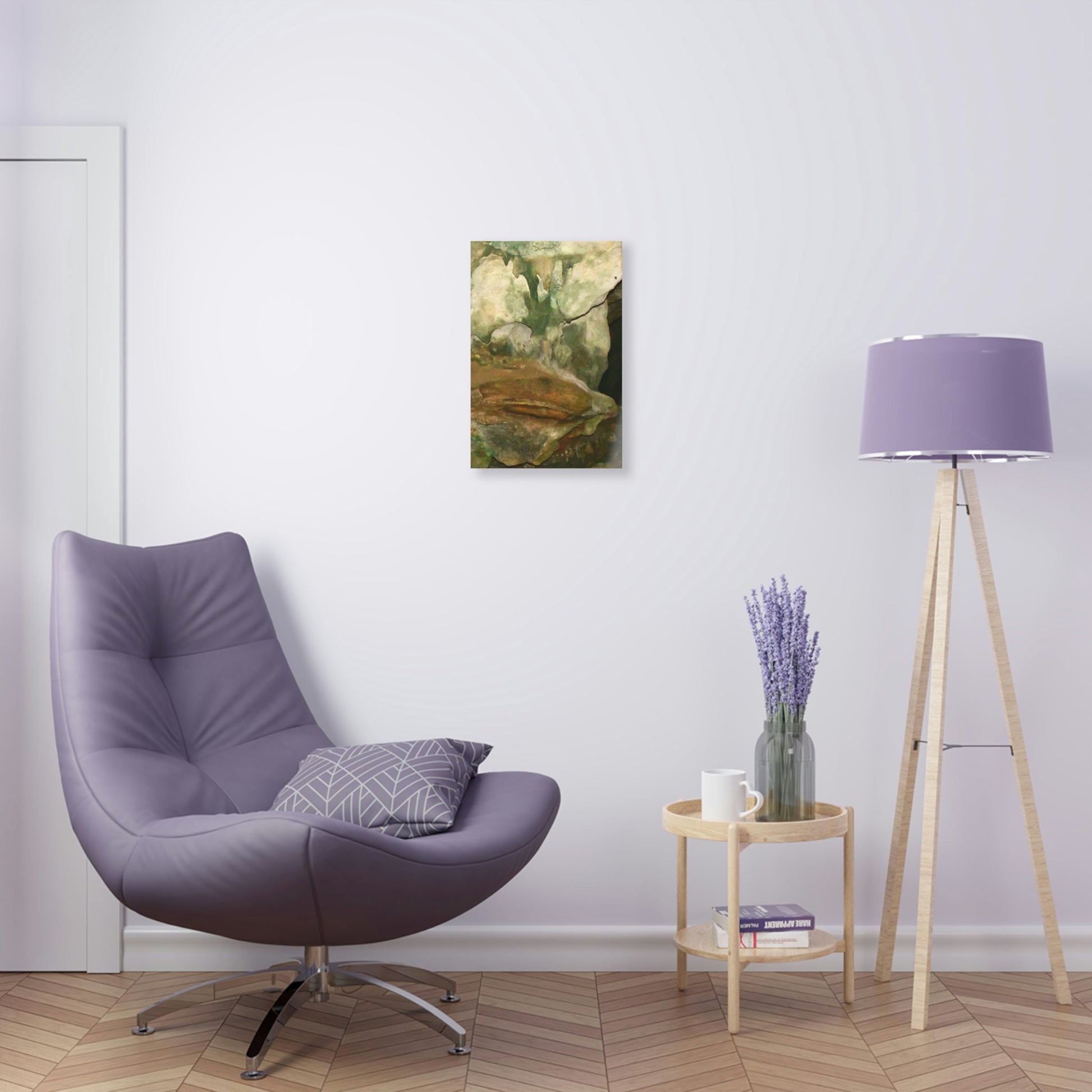 AWESOME Acrylic Prints - Stunning Pristine & Remote Mona island Puerto Rico - Cave entrace formations - limestone and algae shades - Green Forest Home
