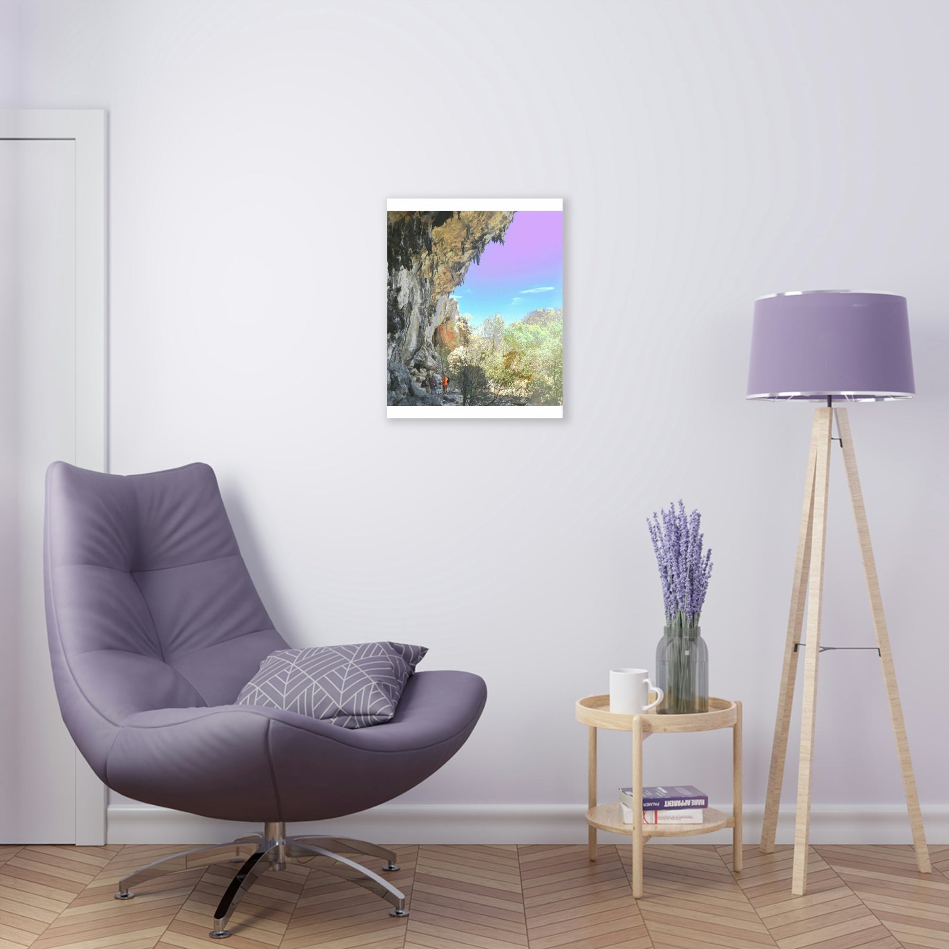 AWESOME Acrylic Prints - Stunning Pristine & Remote Mona island Puerto Rico - Caves Wall Formations - stalactites above - PR Sierra Club explorers - Green Forest Home
