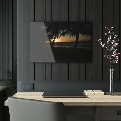 AWESOME Acrylic Prints - Stunning Pristine & Remote Mona island Puerto Rico - Heartbreaking Pajaros Beach Sunset the Day before we Leave - Green Forest Home