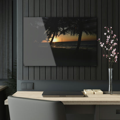 AWESOME Acrylic Prints - Stunning Pristine & Remote Mona island Puerto Rico - Heartbreaking Pajaros Beach Sunset the Day before we Leave - Green Forest Home