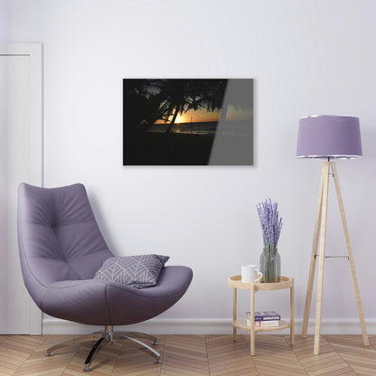 AWESOME Acrylic Prints - Stunning Pristine & Remote Mona island Puerto Rico - Heartbreaking Pajaros Beach Sunset the Day before we Leave - Green Forest Home